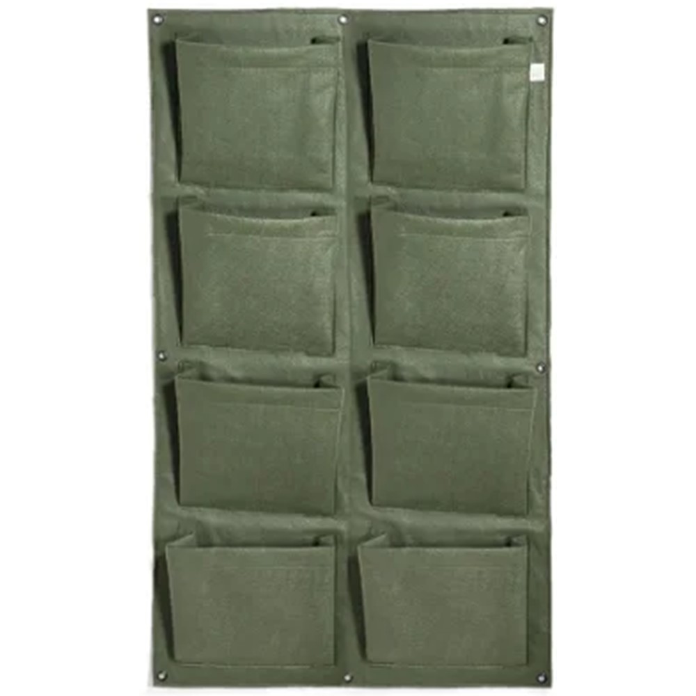 Vaso King Pot de Parede Duplo Vertical para 8 plantas, ideal para pequenos espaços
