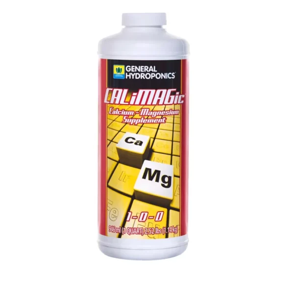 CALiMAGic General Hydroponics 946ml, cálcio e magnésio concentrados para plantas saudáveis e prevenção de deficiências.