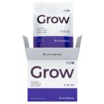 Athena Pro Grow 0,9kg, fertilizante solúvel para crescimento vegetativo forte em cultivos de menor escala.