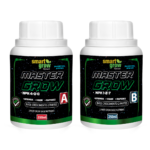 Combo Bases Vegetativo Smart Grow 250ml, Master Grow A e B para crescimento vigoroso.