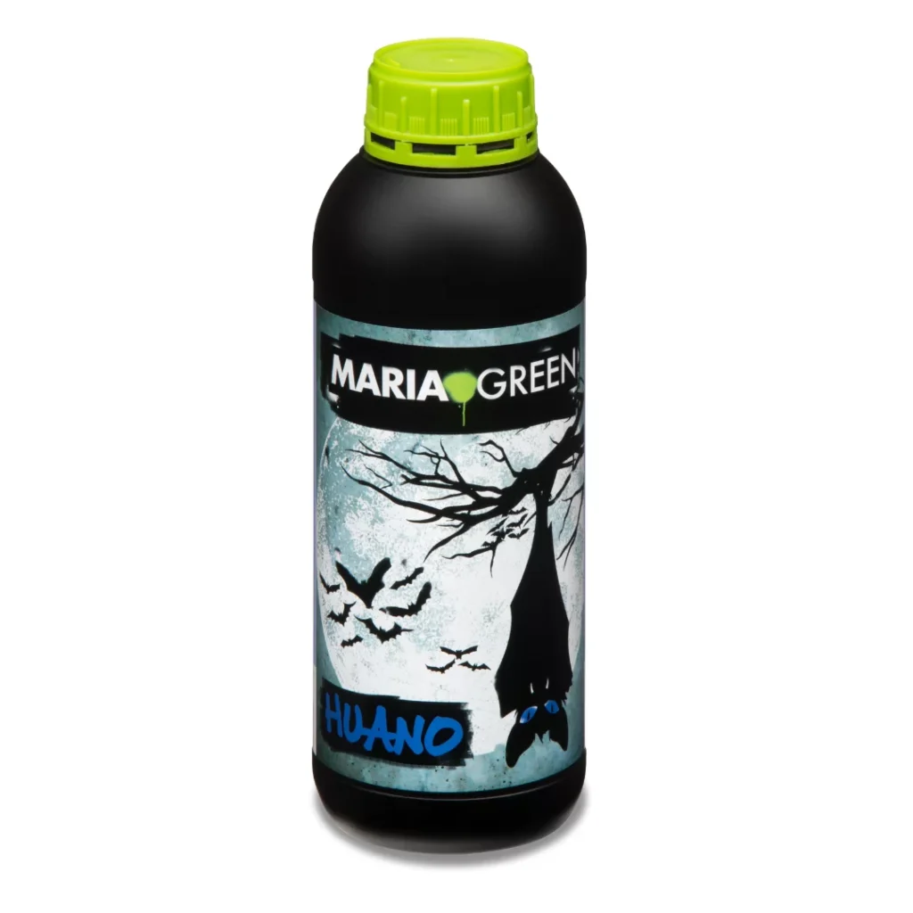 Guano Líquido Maria Green 1L, fertilizante orgânico para crescimento saudável das plantas.