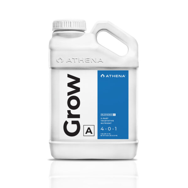Athena Grow A 3,78L, fertilizante líquido para crescimento vegetativo ideal.