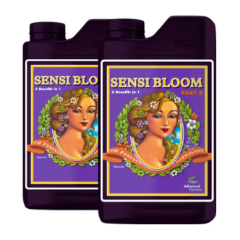 Sensi Bloom A+B Advanced Nutrients 500ml, fertilizante para floração exuberante, pH Perfect, flores densas e colheitas pesadas.