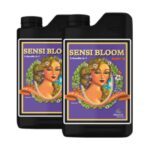 Frasco de 1 litro do nutriente base Sensi Bloom B Advanced Nutrients, destacando a tecnologia pH Perfect para uma floração otimizada.