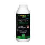 Frasco de 1 litro do nutriente Master Grow A Smart Grow, base para crescimento e floração com pH Control System.