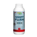 Smart Flush Smart Grow 1L, produto para limpeza de substrato e remoção de excesso de nutrientes, ideal para um final de cultivo perfeito.