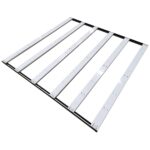 Painel de LED Samsung Quantum Barra Master Plants 650W, com seis barras de luz, o driver Mean Well, e o cabeamento visíveis, pronto para instalação.
