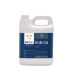 Frasco do Fertilizante Remo Magnifical em diferentes tamanhos (250ml, 1L, 4L, 10L), com a marca Remo Nutrients e indicação de ser um suplemento mineral.