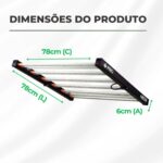 Painel de LED Quantum Barra 480W PRO MasterPlants (7)