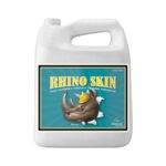 Imagem do frasco de Rhino Skin Advanced Nutrients 10L, destacando a marca, os benefícios e informações de compatibilidade.