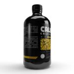 Embalagem de 250ml de Calboro (Boro + Cálcio) Organo Lab, mostrando o produto líquido e elementos que remetem ao crescimento e vitalidade das plantas.
