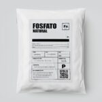 Embalagem de 1kg de Fosfato Natural Organo Lab, mostrando o produto em pó e remetendo à sua origem mineral e benefícios para o crescimento das plantas.