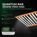 Painel LED Quantum Barra 1000W Pro Mid Masterplants - Imagem 2