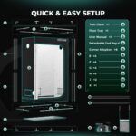 Estufa de cultivo indoor Mars Hydro, com dimensões 60x120x180cm, mostrando sua estrutura robusta de metal e a lona preta. Ideal para uso em ambientes internos.