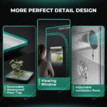 Estufa de cultivo indoor Mars Hydro, com dimensões 60x120x180cm, mostrando sua estrutura robusta de metal e a lona preta. Ideal para uso em ambientes internos.