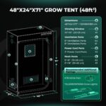 Estufa de cultivo indoor Mars Hydro, com dimensões 60x120x180cm, mostrando sua estrutura robusta de metal e a lona preta. Ideal para uso em ambientes internos.