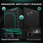 Estufa de cultivo indoor Mars Hydro, com dimensões 60x120x180cm, mostrando sua estrutura robusta de metal e a lona preta. Ideal para uso em ambientes internos.