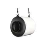 Filtro de Carvão Ativado Garden Highpro Proactiv 125mm, mostrando sua estrutura leve e compacta para instalação em sistemas de ventilação.