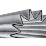 Filtro de Carvão Ativado Garden Highpro Proactiv 125mm, mostrando sua estrutura leve e compacta para instalação em sistemas de ventilação.