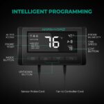 Kit de ventilação completo Mars Hydro de 6 polegadas, mostrando o exaustor, o filtro de carvão e os dutos flexíveis.