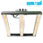 Kit de cultivo indoor com painel de LED Mars Hydro FC1500 e estufa de 60 x 60 x 140cm, montados e prontos para uso.