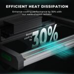 Painel de LED Mars Hydro FC-1500, um painel de cultivo indoor com múltiplos LEDs e design em barra, ideal para tendas e cultivo em espaços internos.