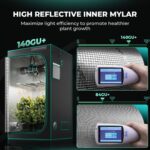 Painel de LED Mars Hydro FC-E 1500, um painel de cultivo indoor com múltiplos LEDs e design em barra, ideal para iniciantes e espaços pequenos.