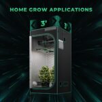 Painel de LED Mars Hydro FC-E3000, um painel de cultivo indoor com múltiplos LEDs e design em barra, ideal para iniciantes e tendas de 100x100cm.