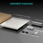 Painel de LED TSW2000 da Mars Hydro, um painel de cultivo indoor com múltiplos LEDs e refletor, ideal para tendas de cultivo e espaços internos.