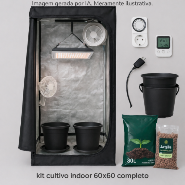 Kit de cultivo indoor 60x60 completo