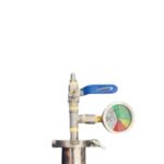 Coluna de extração pressurizada simples em aço inoxidável 304 com capacidade de 200g da marca Fresh Resin.