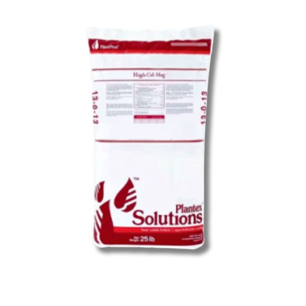 Embalagem do Plant-Prod High CalMg 13-0-13, fertilizante mineral solúvel com altos teores de Cálcio e Magnésio, ideal para sistemas com água de osmose reversa.