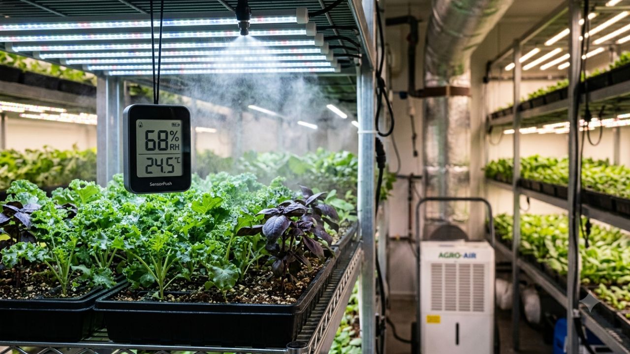 Quando usar umidificador ou desumidificador no cultivo controlado